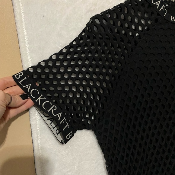 Black Craft Cult LG Black Mesh short dress - Picture 3 of 5